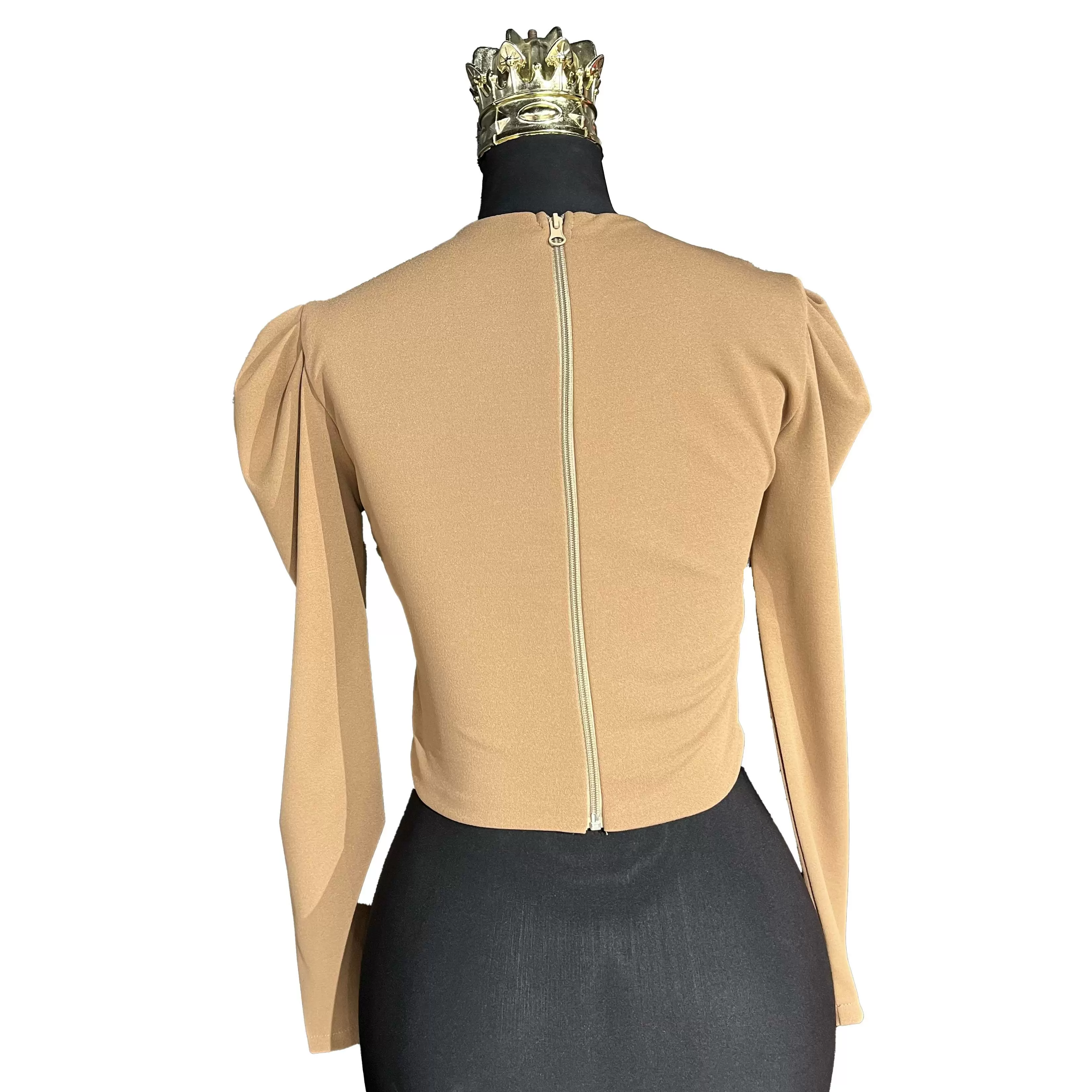 نیم تنه موجی نوار نگین