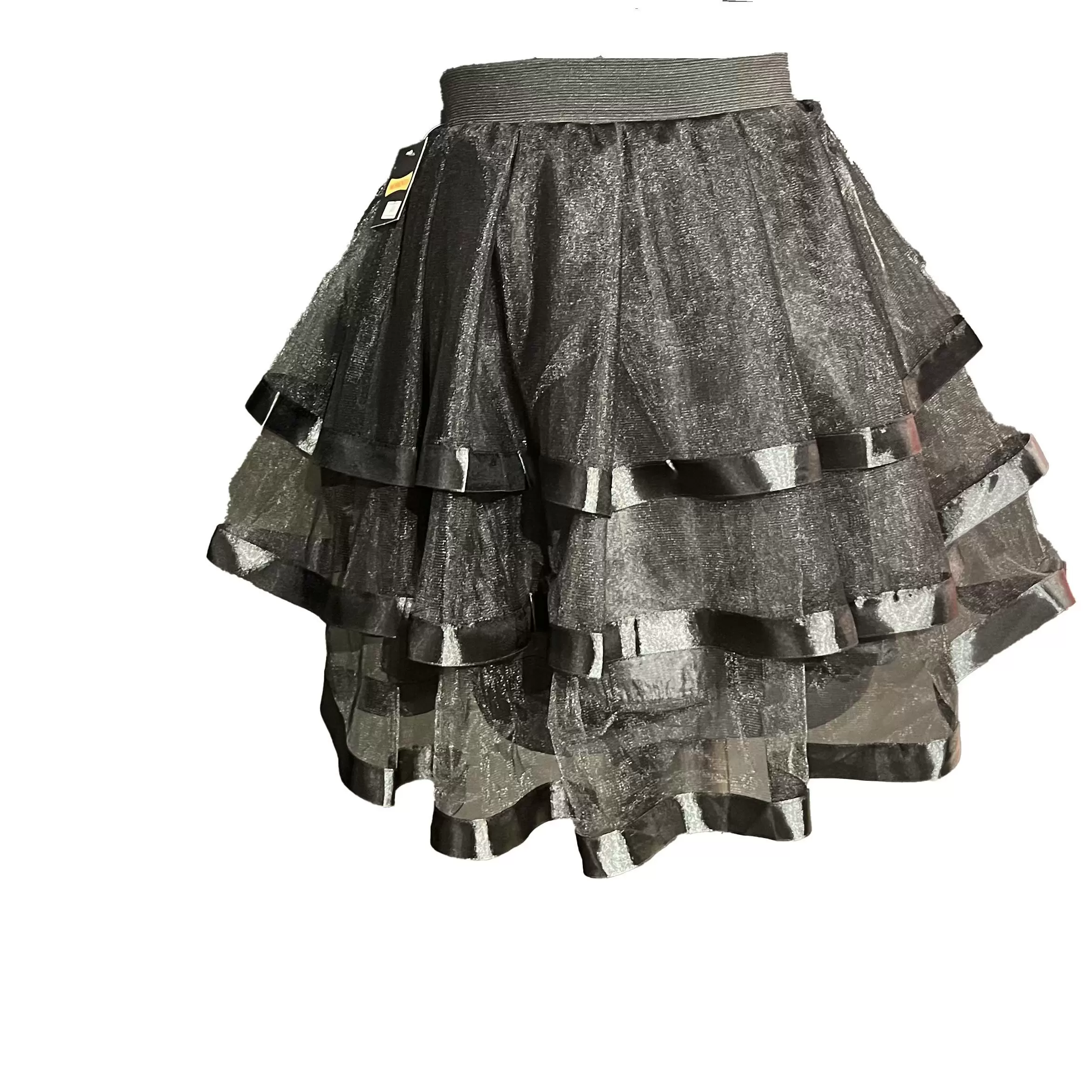 دامن سه طبقه نوار دار