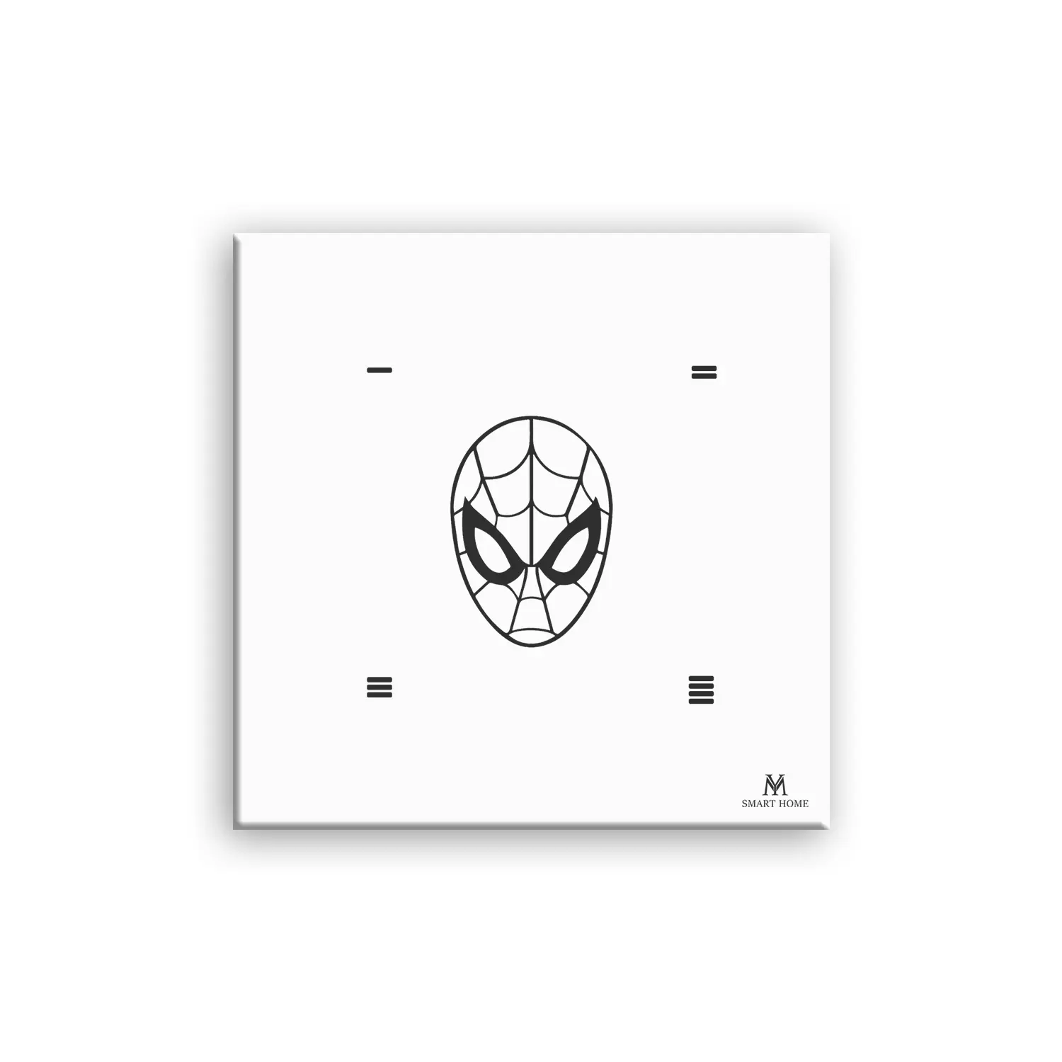 کلید لمسی اتاق کودک طرح اسپایدرمن چهار پل مولتی تاچ مدل BK29 مای اسمارت هوم