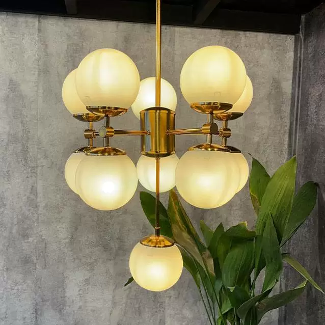 لوستر مدرن مولکولی یازده شعله گرد