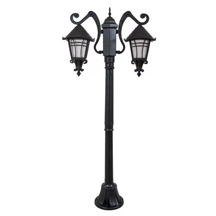 چراغ حیاطی پلاستیکی دوشاخه کارتین( پلی کربنات اصلی 3 سال ضمانت )