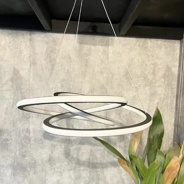 لوستر مدرن اس ام دی SMD خور مدل کلیپس دو طرف نور ریموت دار