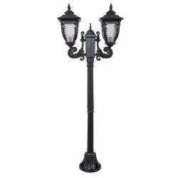 چراغ حیاطی کلاسیک پلاستیکی دوشاخه کارن( پلی کربنات اصلی 3 سال ضمانت )