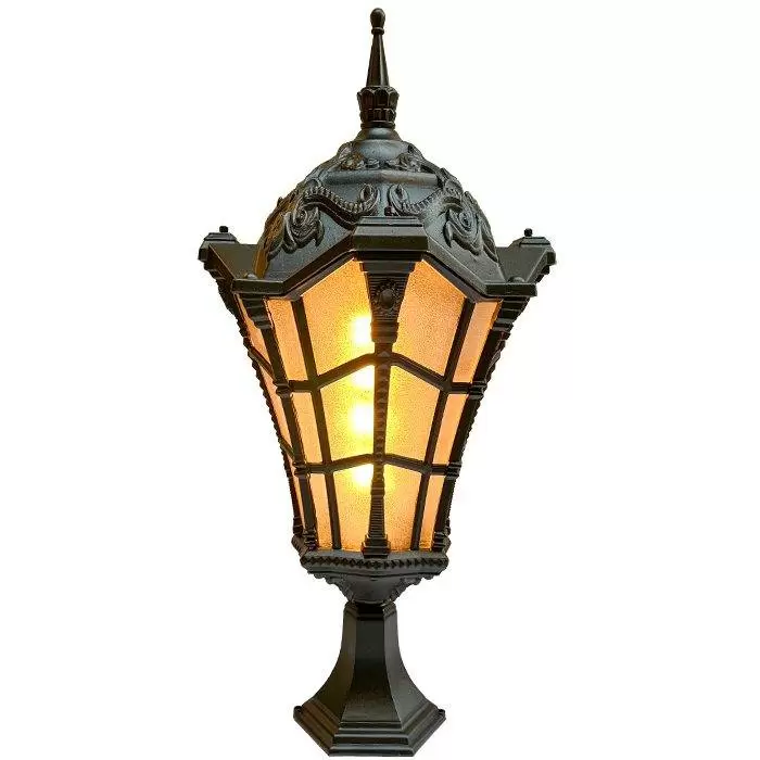 چراغ سرستونی آلومینیومی وستا بزرگ مناسب ورودی آپارتمان