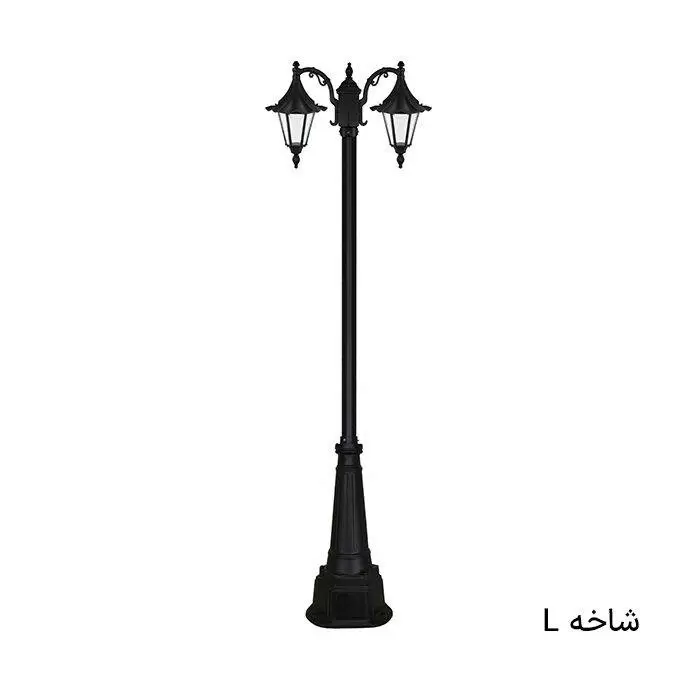 چراغ باغی دوشاخه رومی چتری