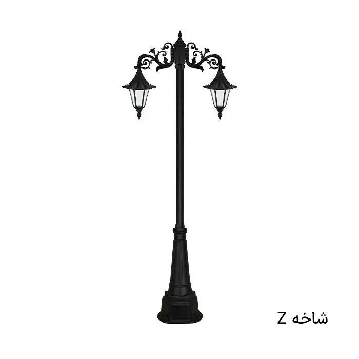 چراغ باغی دوشاخه رومی چتری