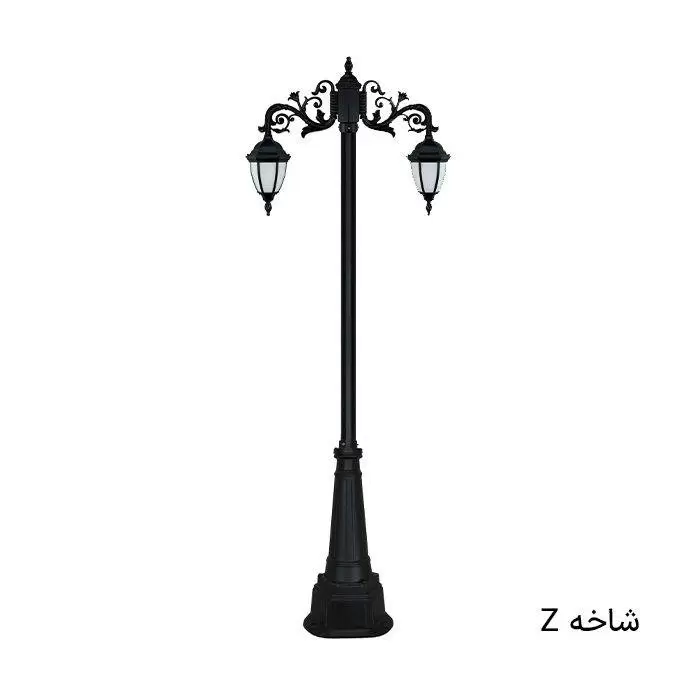 چراغ باغی پارکی ضدآب دوشاخه خمره ای