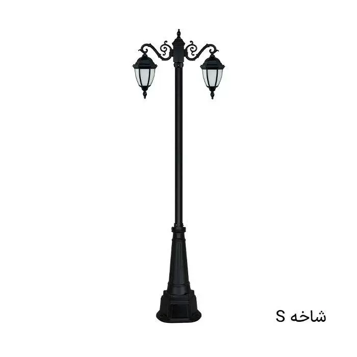 چراغ باغی پارکی ضدآب دوشاخه خمره ای