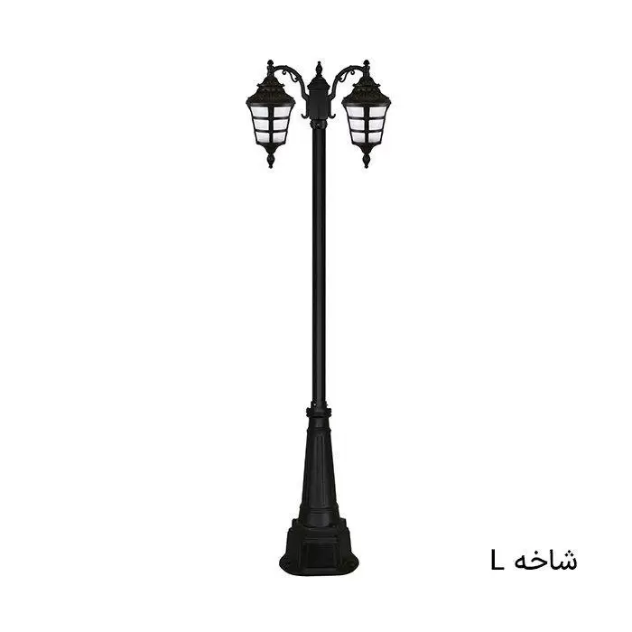 چراغ ایستاده باغی ضدآب دوشاخه آیسودا