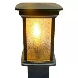 چراغ پارکی طرح شب تاب چمنی مدرن مکعب متوسط