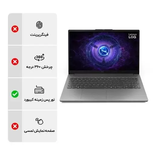 Lenovo LOQ 15IAX9E i5 12450HX 16GB DDR5 512GB SSD 4GB RTX2050 IPS Backlit