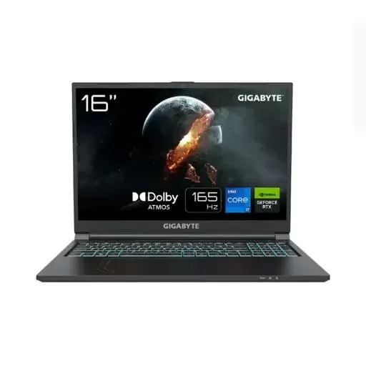 لپ تاپ 16 اینچی گیگابایت مدل Gigabyte G6 KF H3EE854KD i7 13620H 16GB DDR5 1TB SSD 8GB RTX4060 با گارانتی 18 ماهه شرکتی