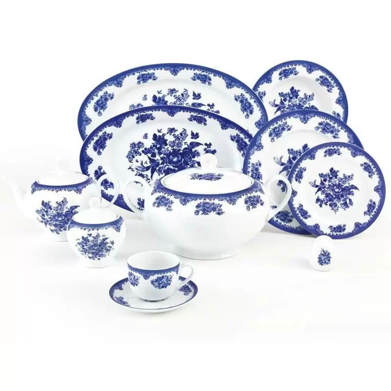 سرویس 102 پارچه چینی زرین-ایتالیا اف(گرد)-12 نفره-فلورانس سرویس18 نفره