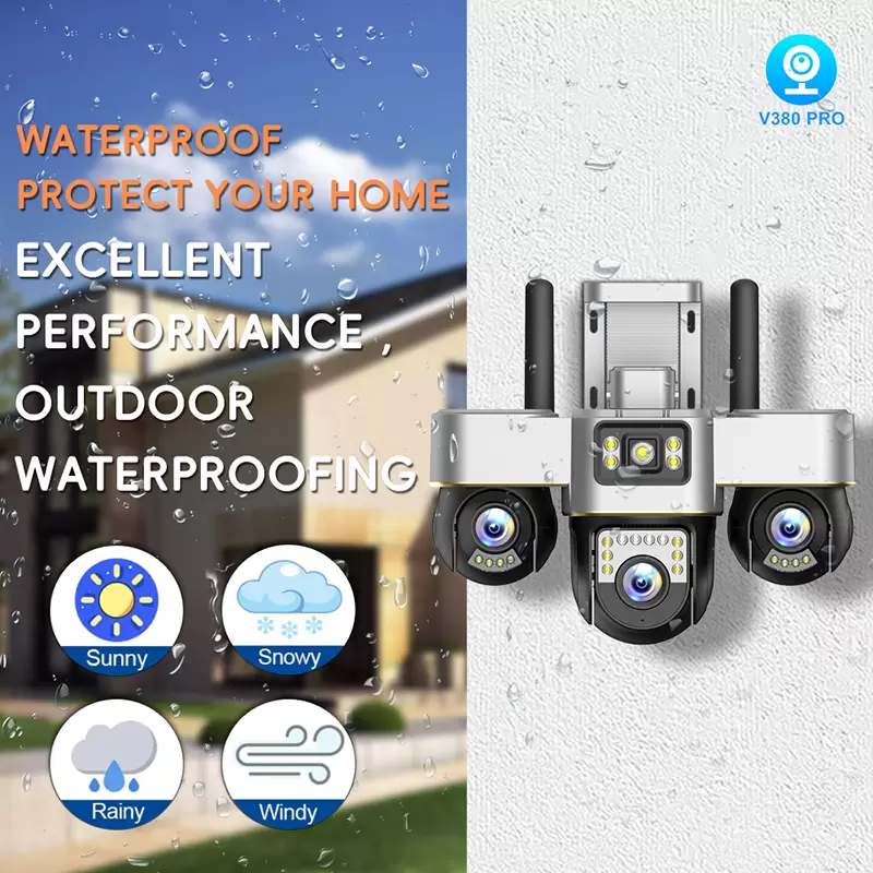 دوربین سه لنز سه موتورگردان V380 مدل SC30-G-L