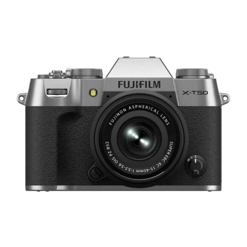 دوربین عکاسی فوجی FUJIFILM X-T50 Mirrorless Camera with XC 15-45mm Lens Silver