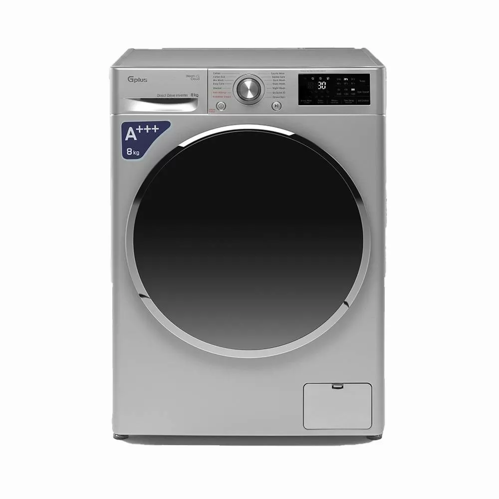 ماشین لباسشویی 8 کیلویی جی پلاس مدل GWM-R808S.KTN