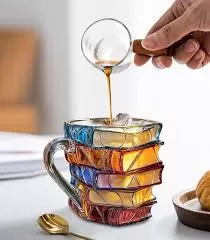 ماگ کریستال طرح کتاب
