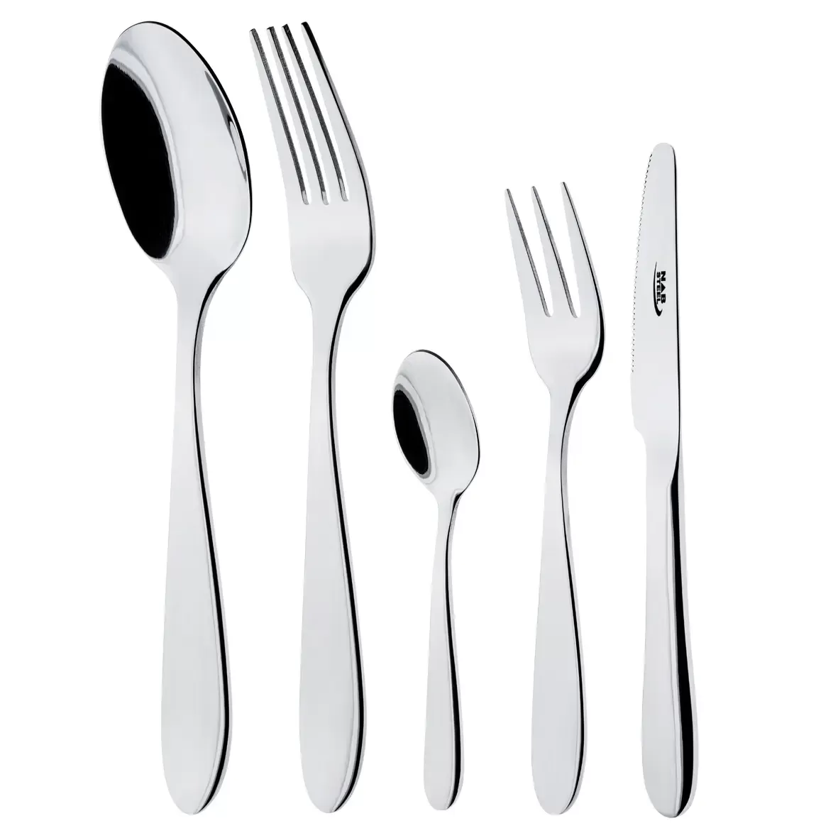 سرویس قاشق چنگال 98 پارچه ورونا استیل براق جعبه کادویی